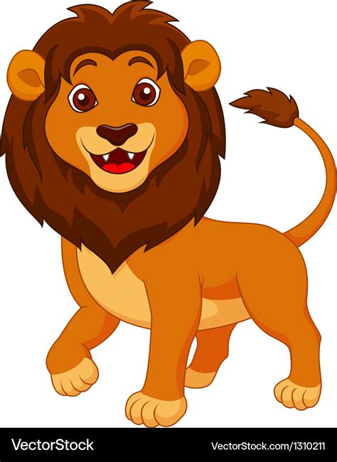 cute lion cartoon